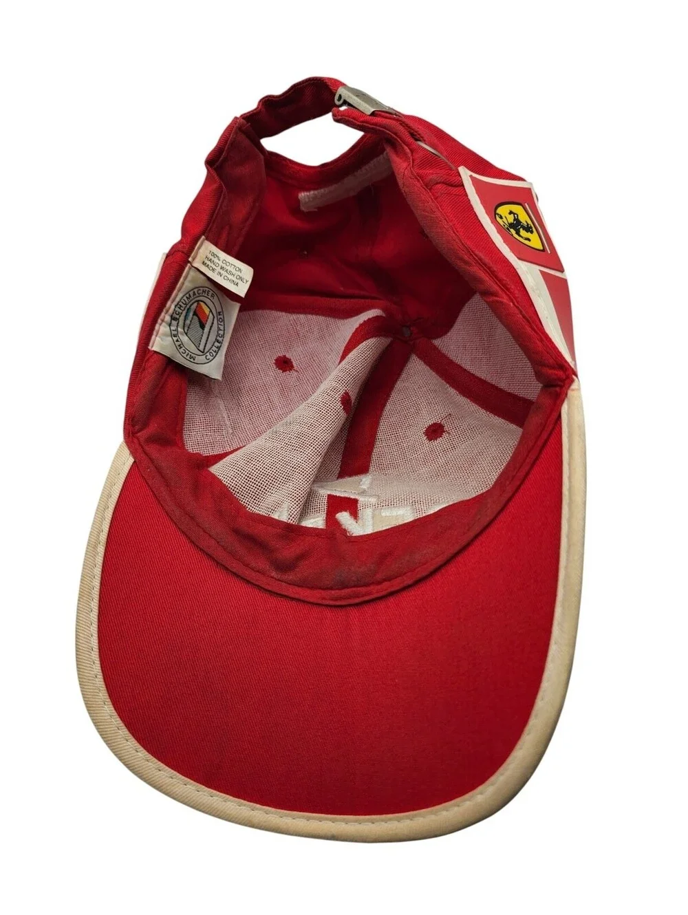 Vintage Ferrari Dekra Red Racing Team Cap Michael Schumacher Formula 1 Hat